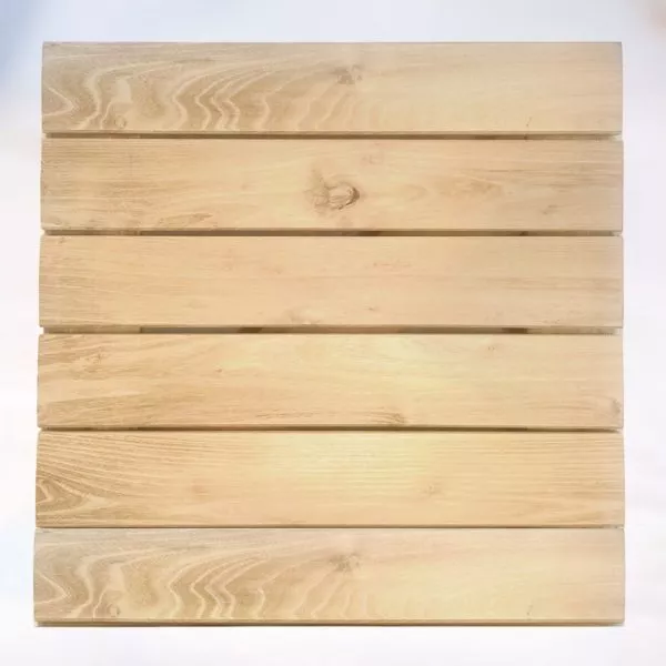 dalle en bois de robinier pour terrasse