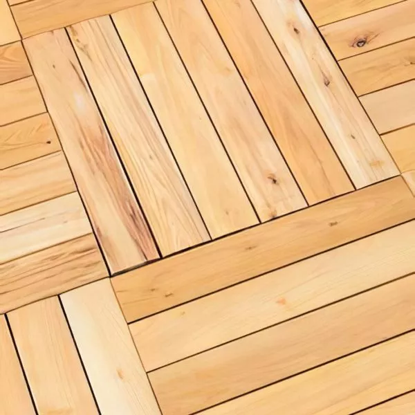 dalles de terrasse en bois de robinier séché